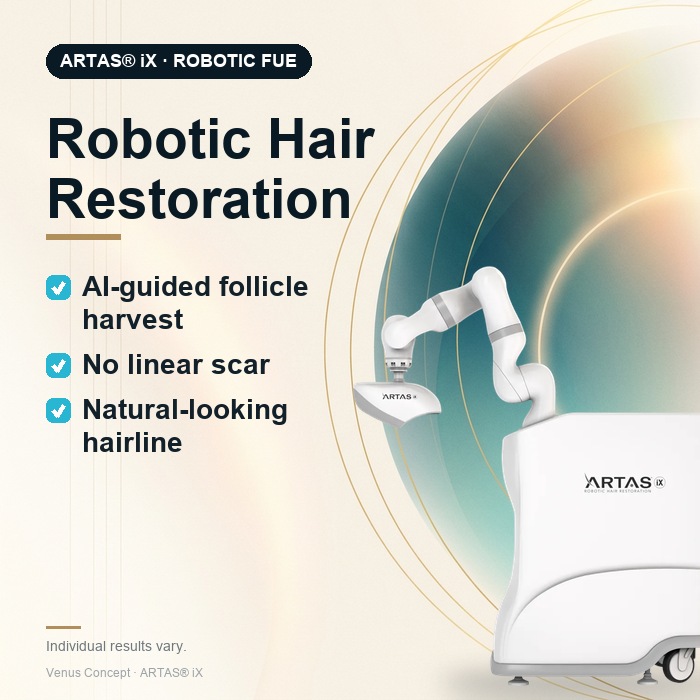 Robotic hair restoration — ARTAS iX